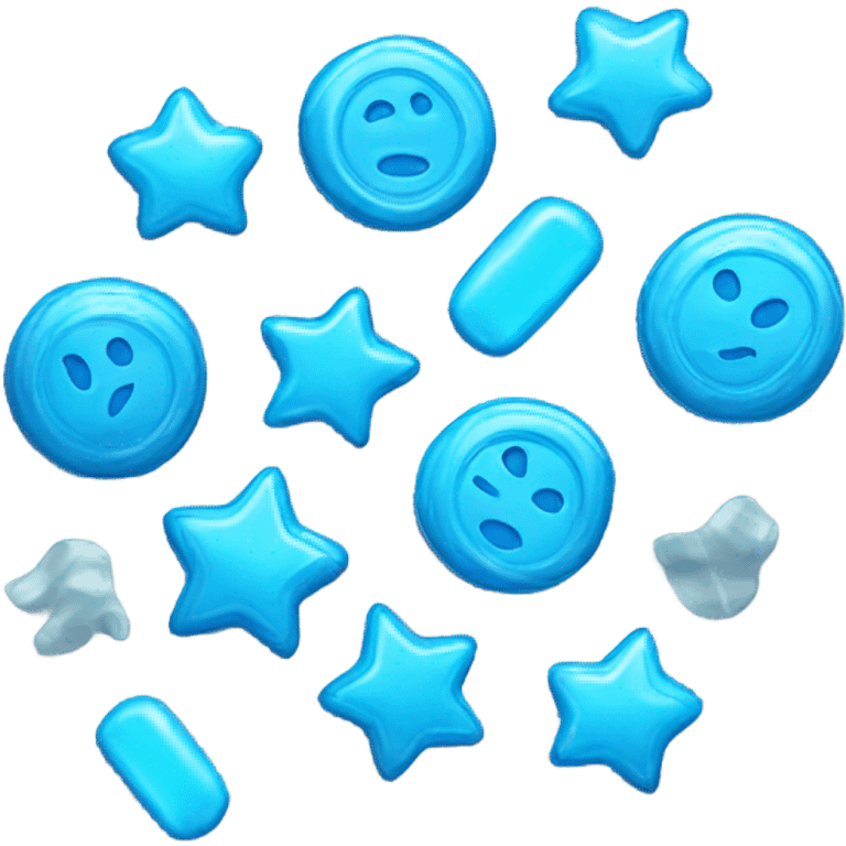 Blue candy emoji