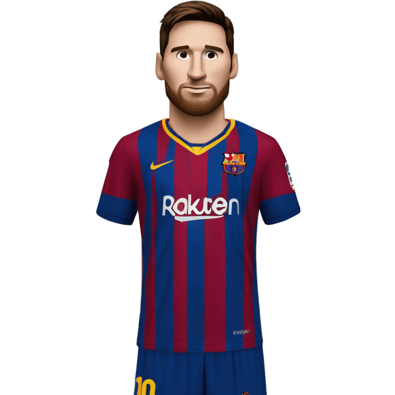 lionel messi in barcelona uniform emoji