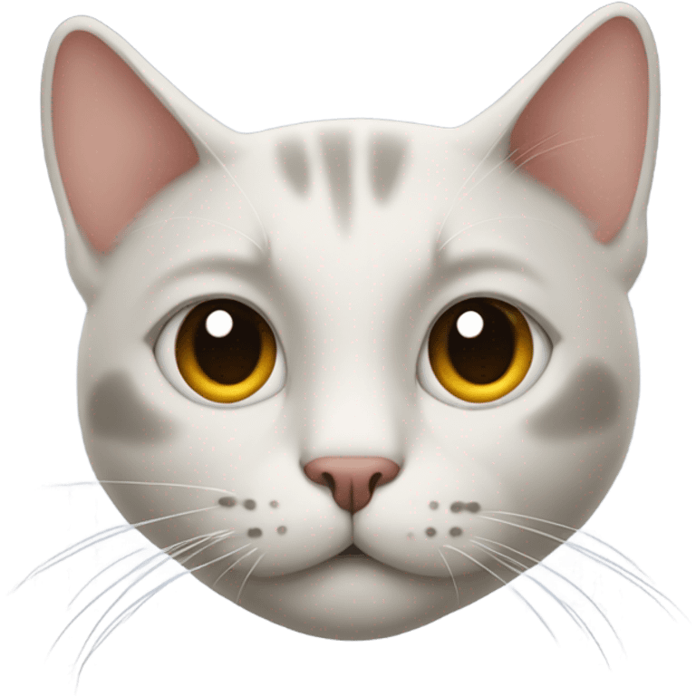 One eyed cat with face scar  emoji