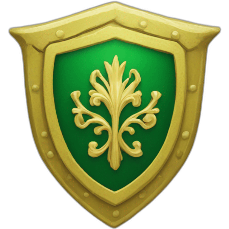 blazon vert et jaune emoji