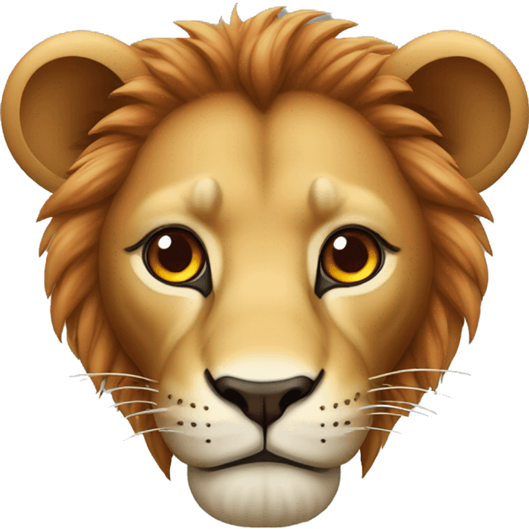 Lion avec les yeux rouge  emoji