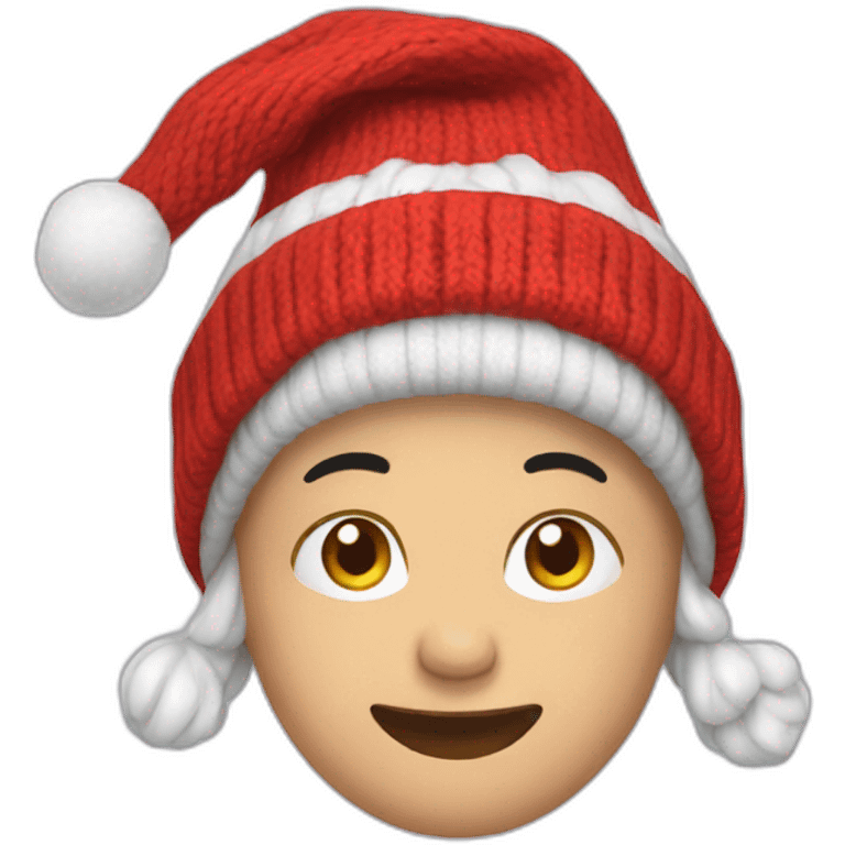 christmas beanie emoji