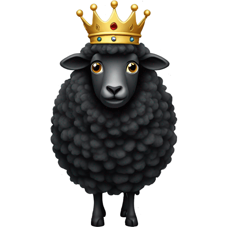 King black sheep with crown mad emoji