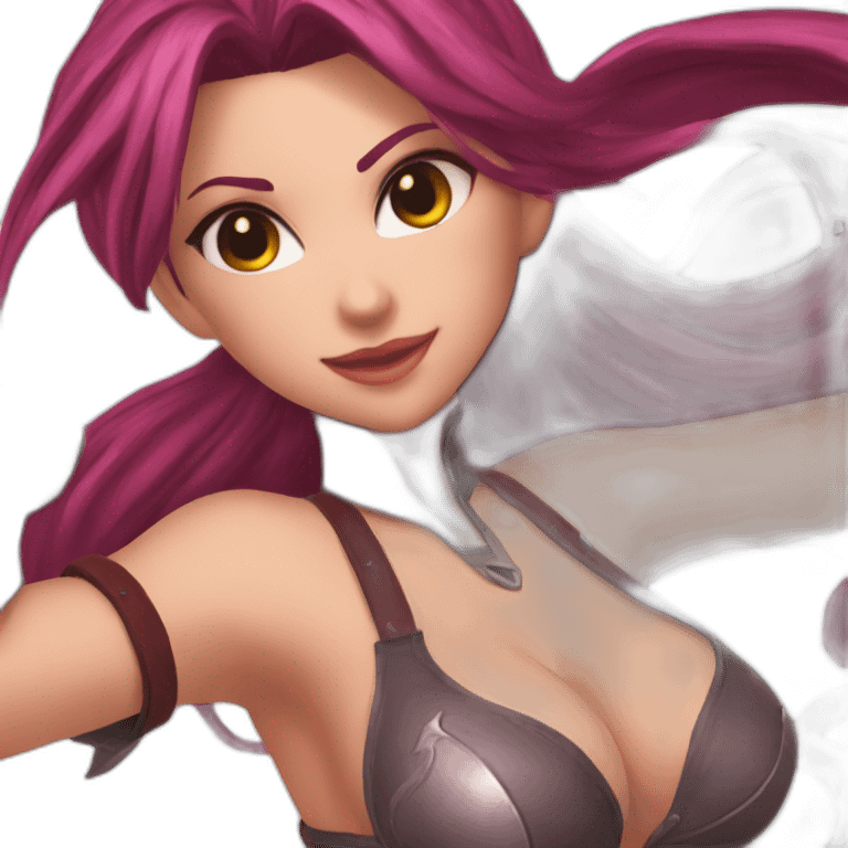 Katarina posing cover nipples sfw emoji