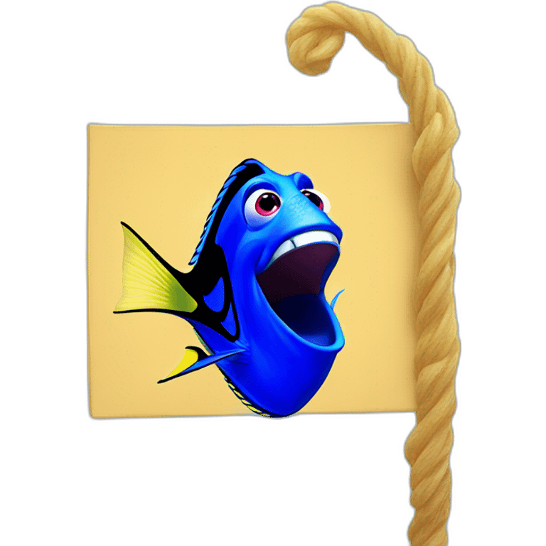 finding dory holding laugh sign emoji