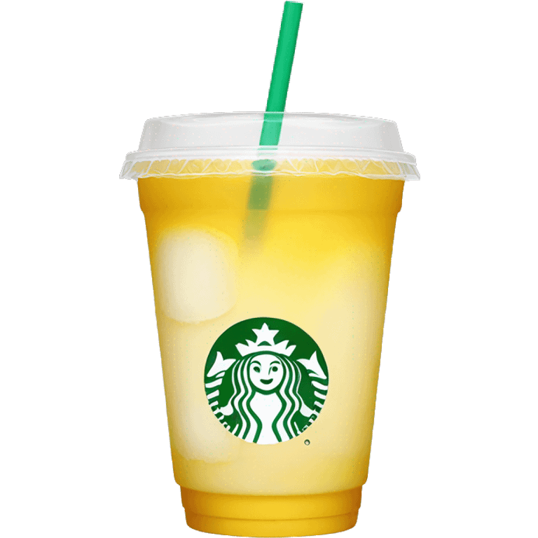 Starbucks yellow drink emoji