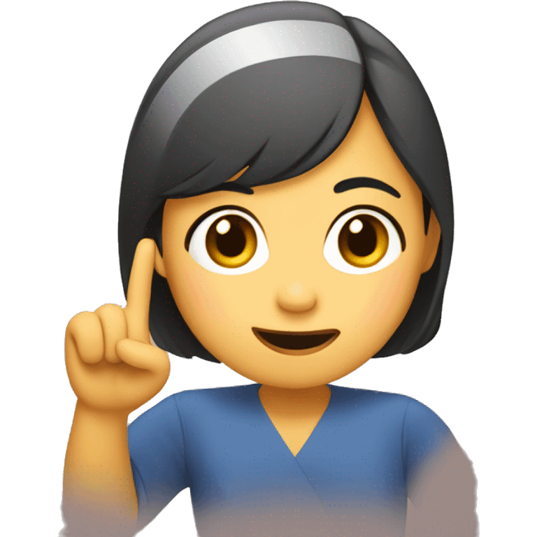 leni robredo emoji with hand gesture  emoji