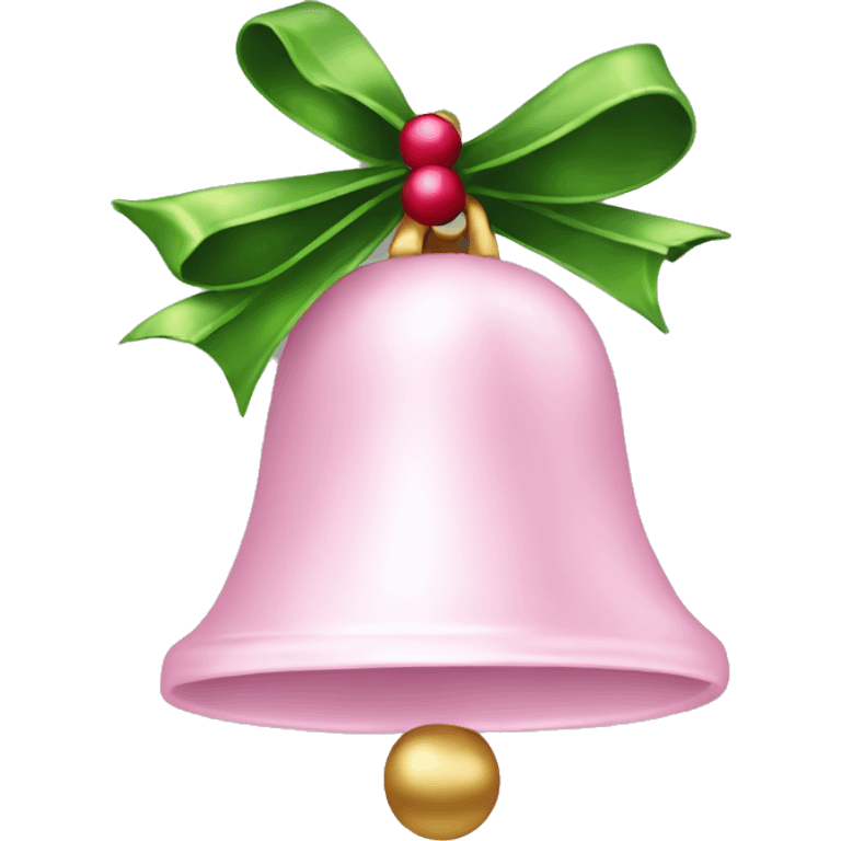 Light pink Christmas bells emoji