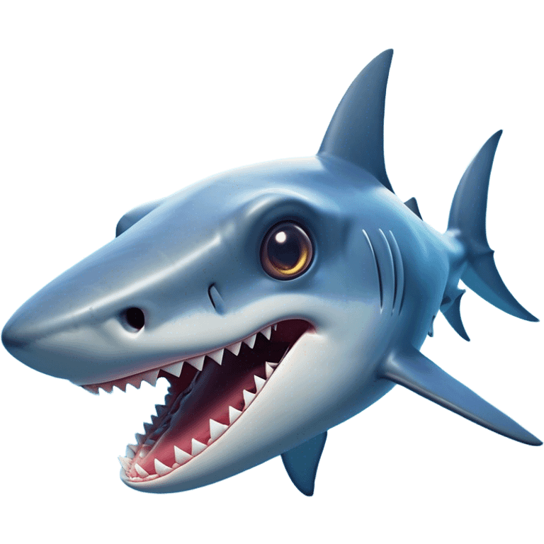 Cinematic Comical Hammerhead Shark Portrait Emoji, Head tilted dramatically with an exaggeratedly shocked expression, featuring its iconic wide-set eyes on a distinct hammer-shaped head, a sleek body with comically expressive fins, and a quirky, animated demeanor, Simplified yet hilariously expressive features, highly detailed, glowing with a slightly sassy oceanic glow, high shine, dramatic yet playful, stylized with an air of cheeky marine mischief, soft glowing outline, capturing the essence of a meme-worthy hammerhead that looks ready to side-eye its way into viral fame! emoji