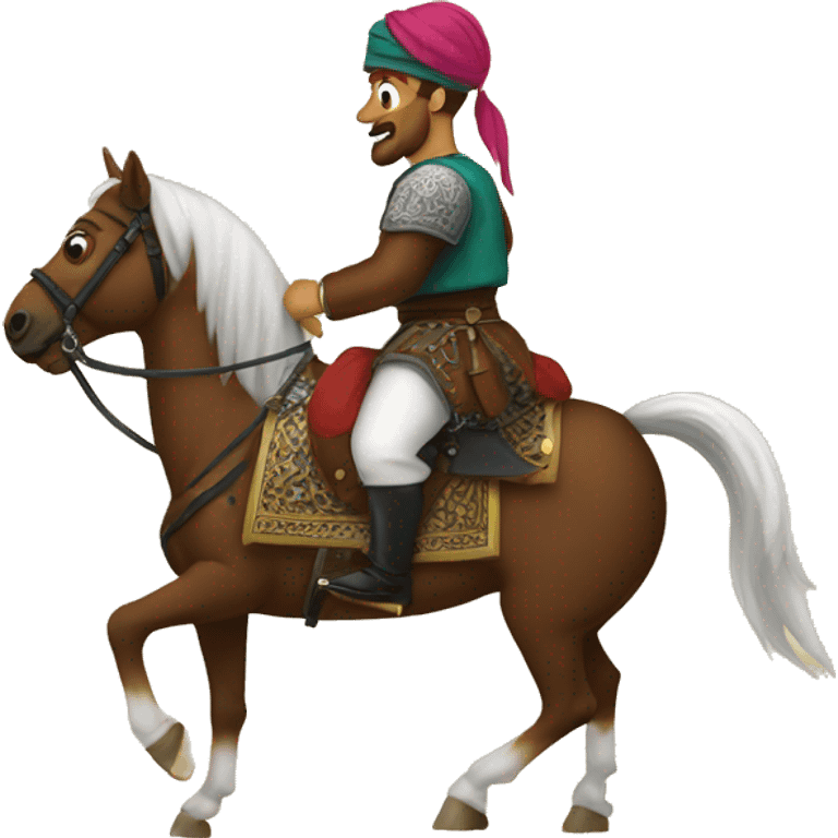 Ottoman on horseback emoji