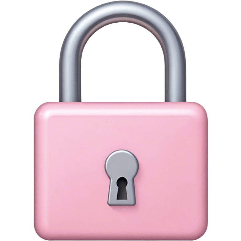 light pink Lock emoji