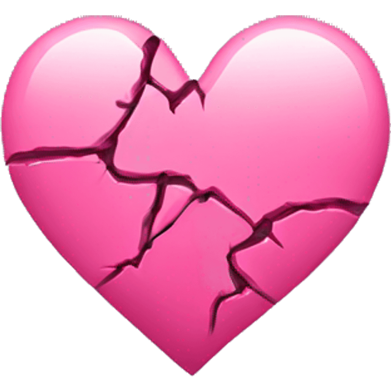 pink broken heart emoji