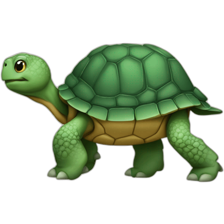 Tortue sur cheval emoji