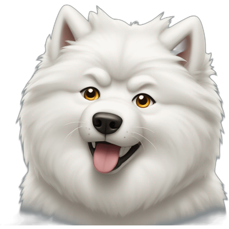 Angry samoyed emoji