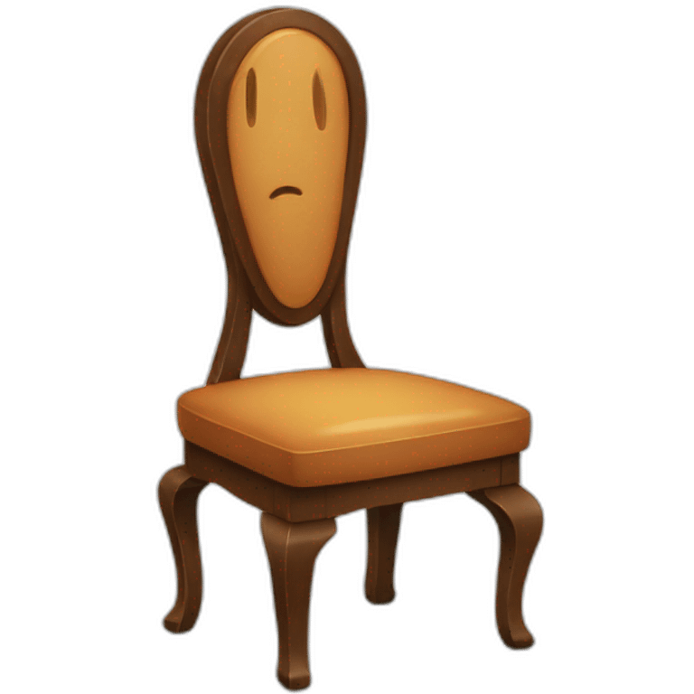 Chair crying emoji