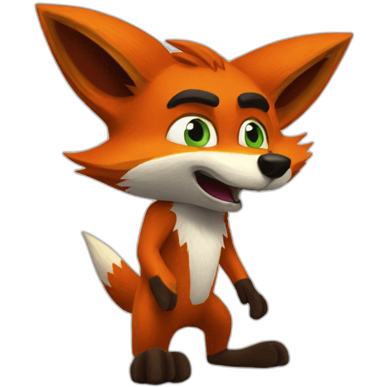 Fox Crash Bandicoot emoji