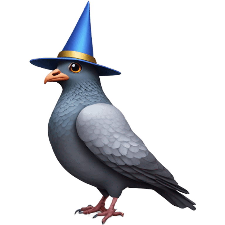 pigeon wizard hat emoji