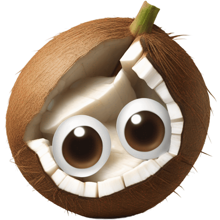 3d coconut emoji