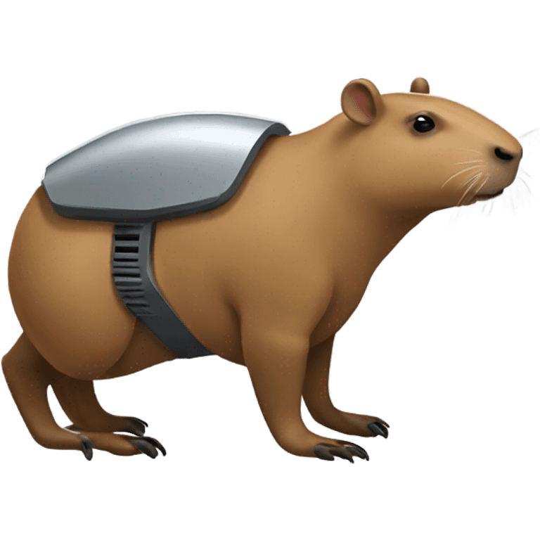 capybara robot 3/4 turn emoji