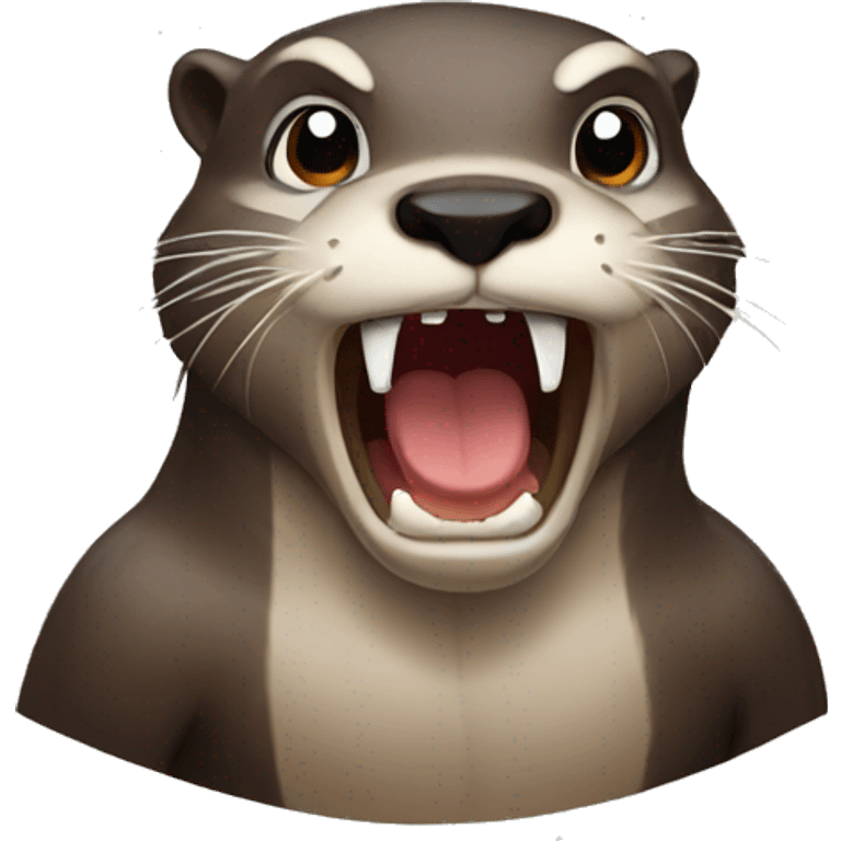 Angry otter emoji