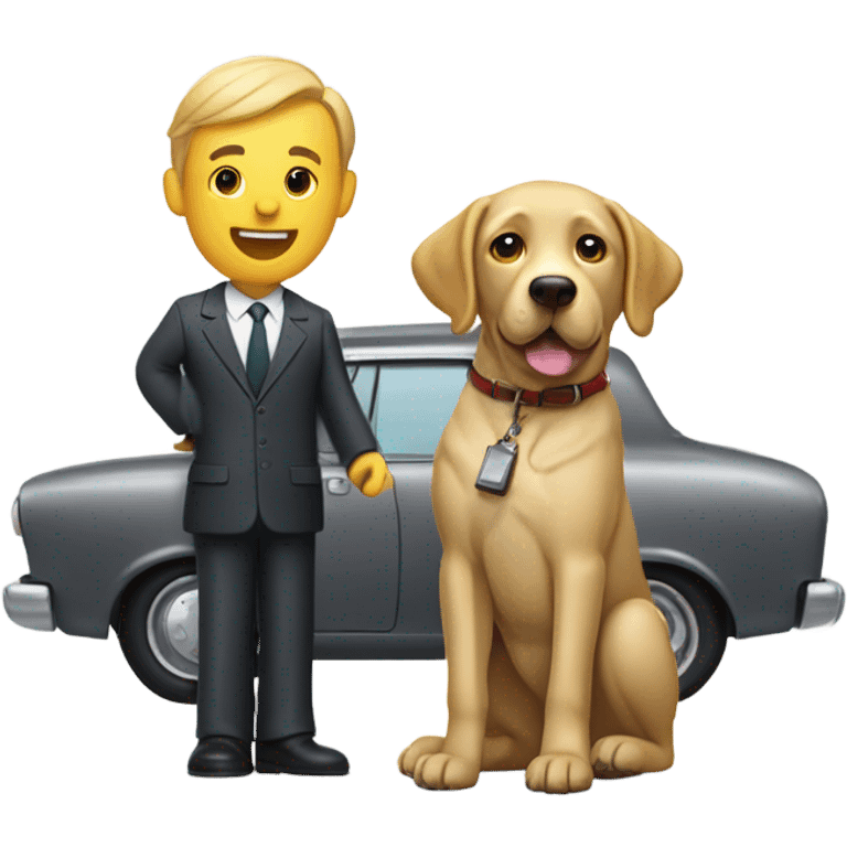 Labrador who sells cars  emoji