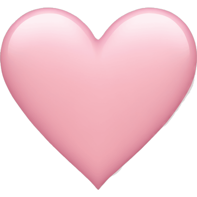 Light pink heart emoji