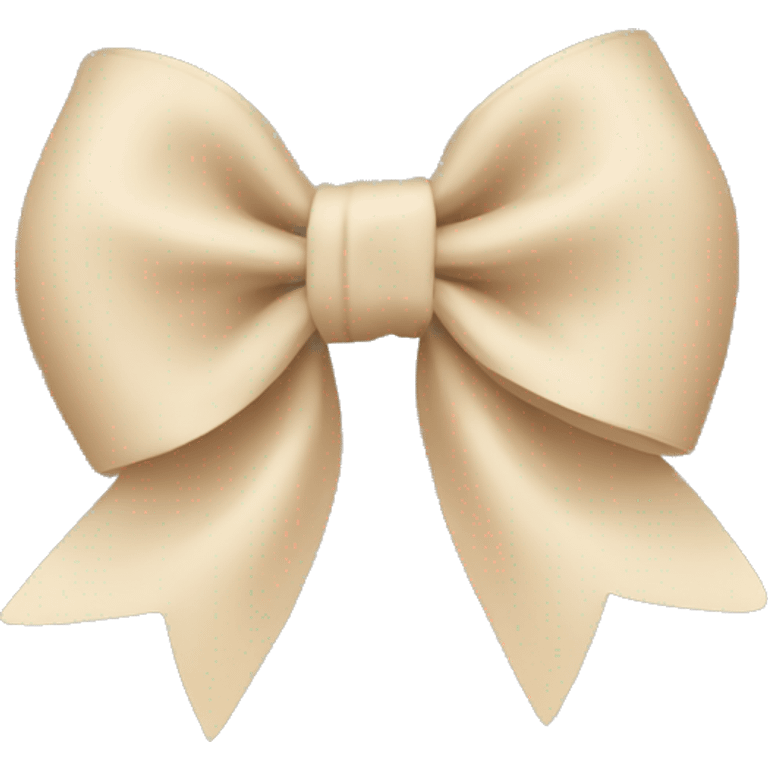 light beige bow emoji