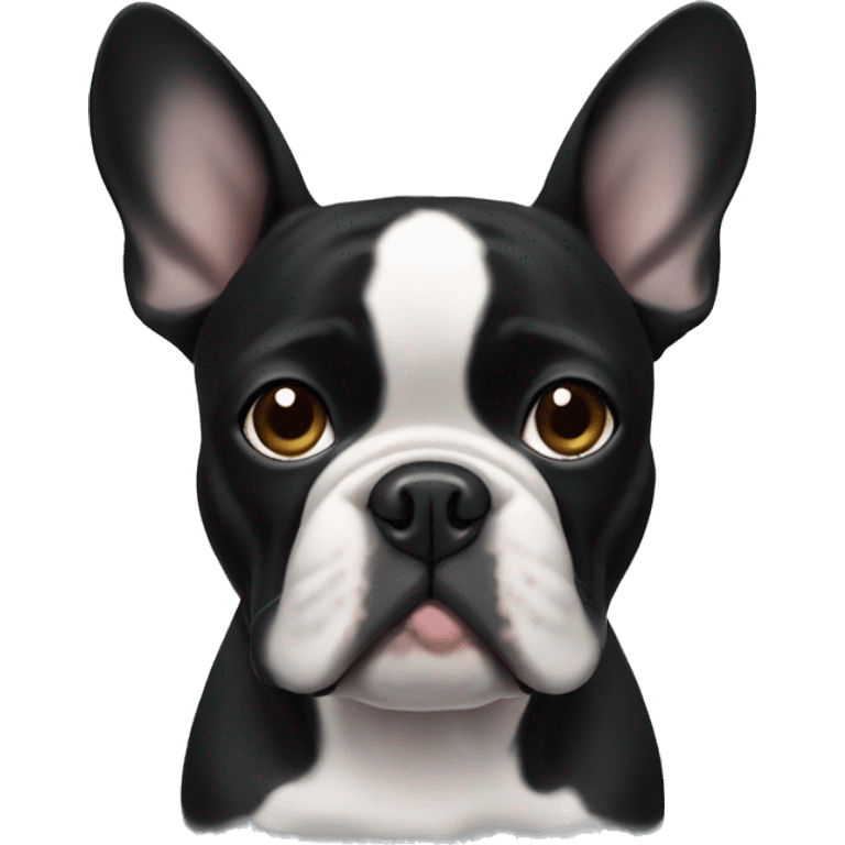 Black French bulldog emoji