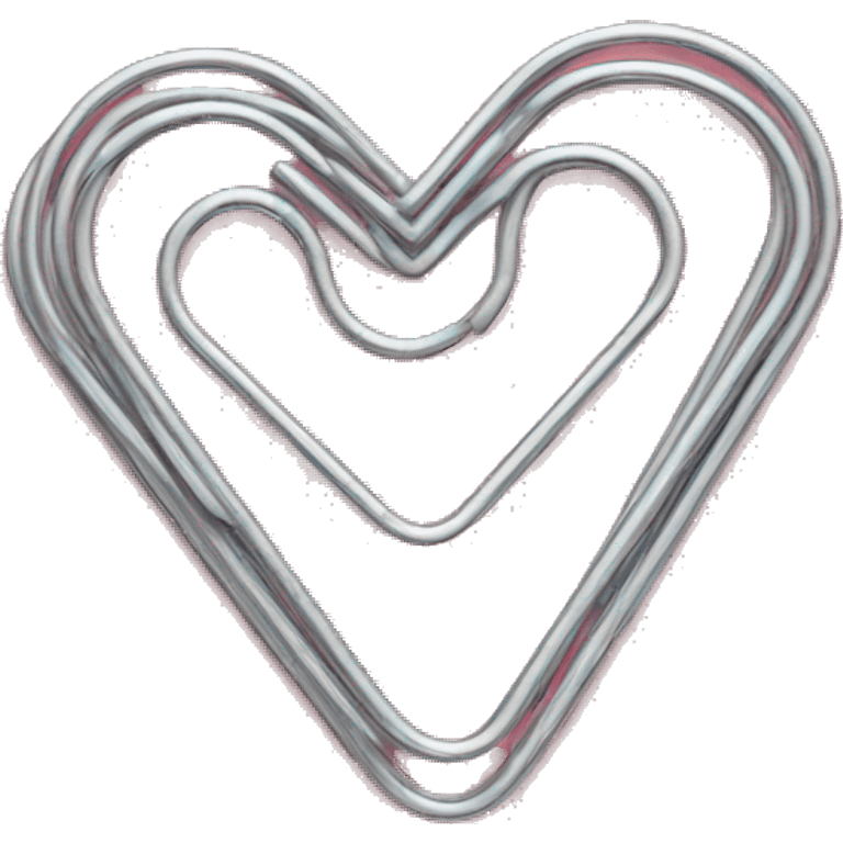 paper clip heart  emoji