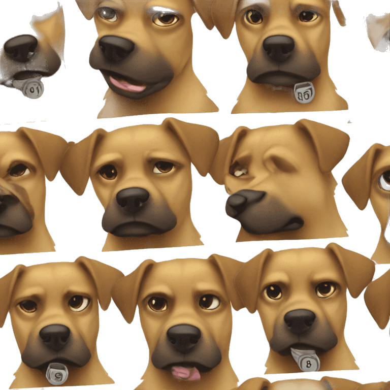 Gangsta dog emoji