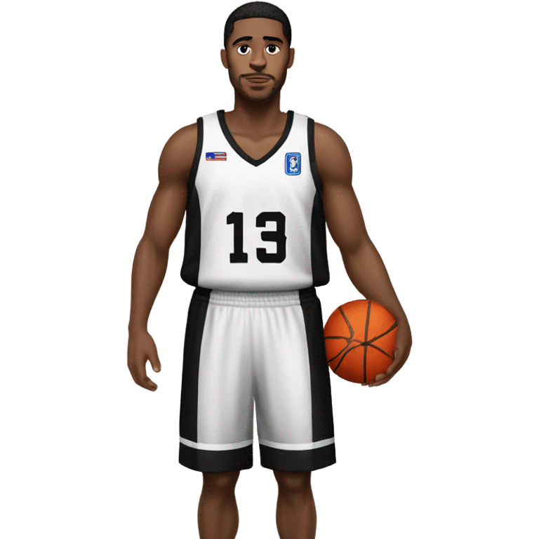 Zach Leday wearing Partizan basketball jersey emoji