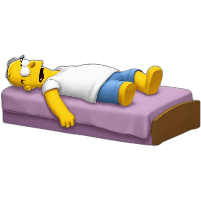 Homer simpson qui dort emoji