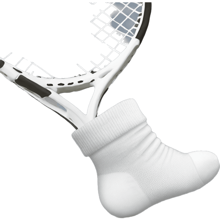 white tennis socks with dirty soles emoji