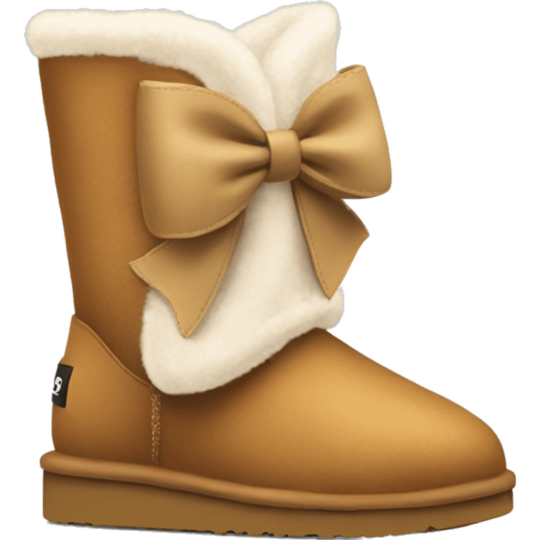 ugg boots with a bow  emoji