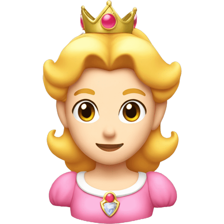 Princess peach head  emoji