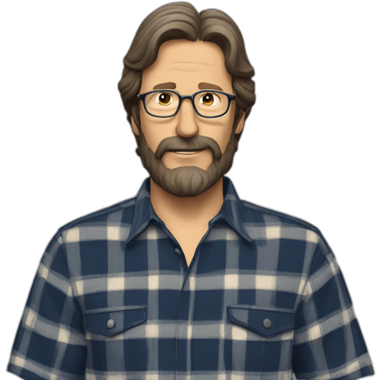 Norm Abram plaid shirt beard emoji