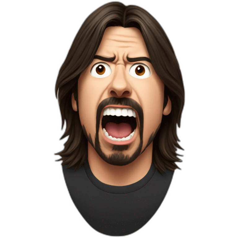 dave grohl rock scream emoji