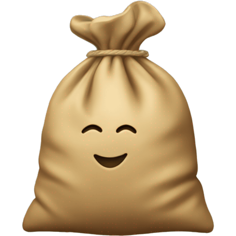 Money bag overflowing with money all over  emoji