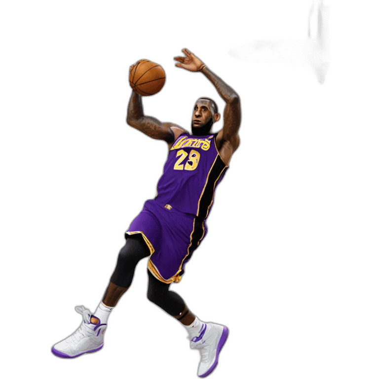 LeBron James dunk emoji