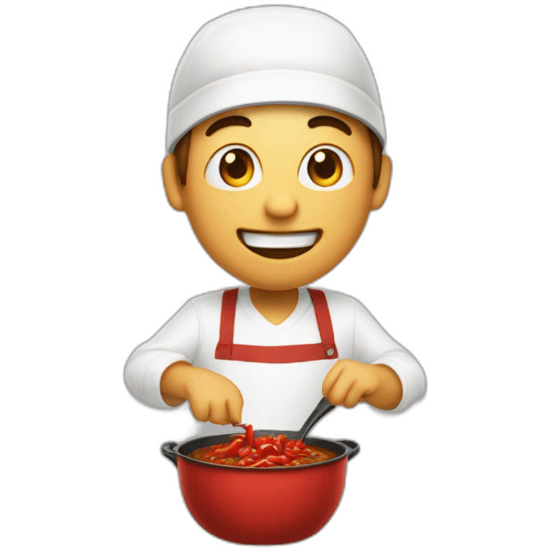 kevin dropping a pot of chili emoji