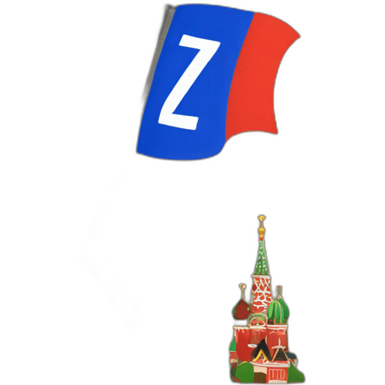 kremlin with a z sign flag emoji