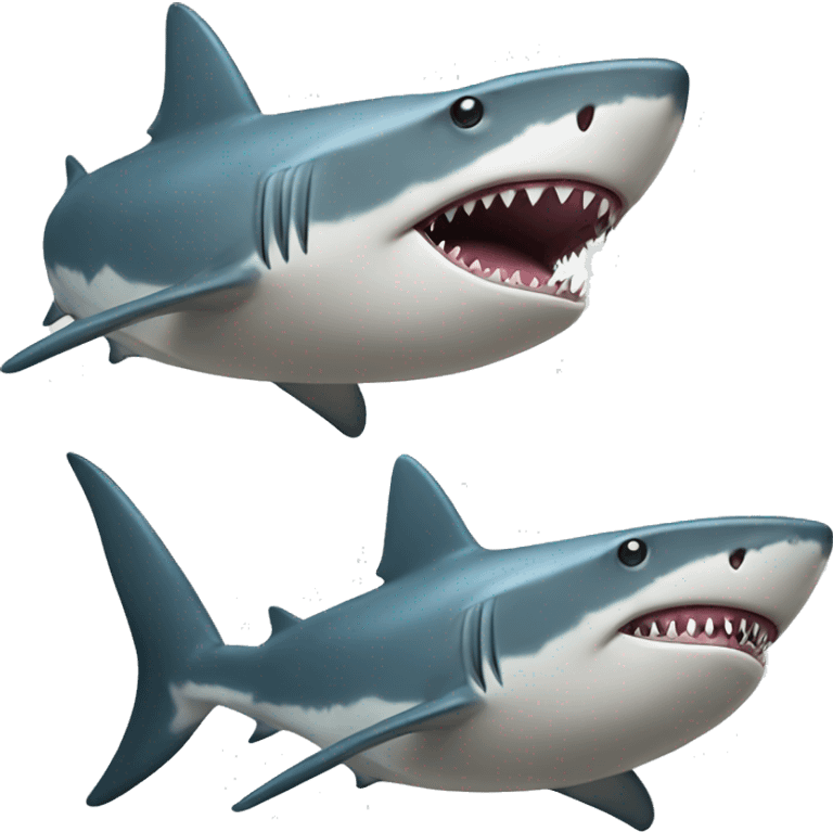 shark with topht emoji