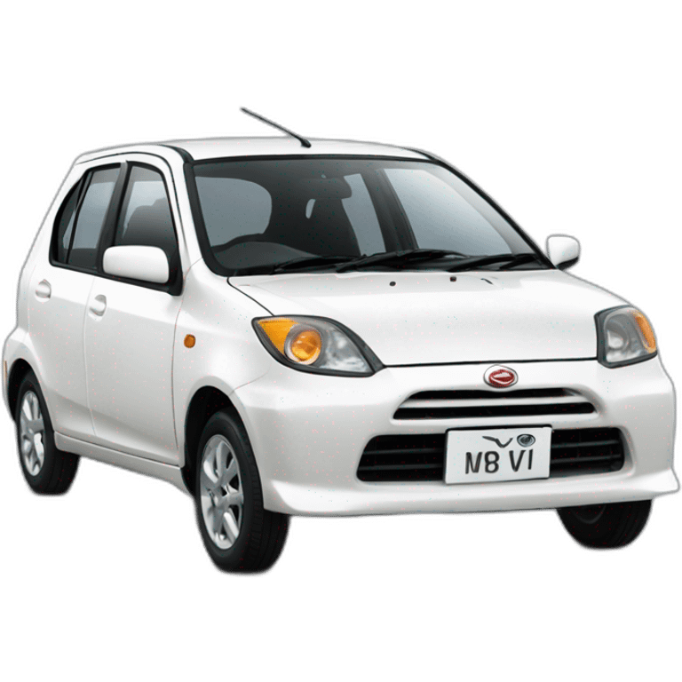 daihatsu white Perodua Myvi emoji