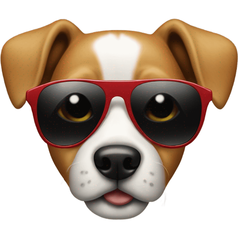 Dog wearing sunglasses  emoji