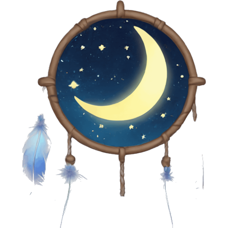 moon-and-stars-dreamcatcher emoji