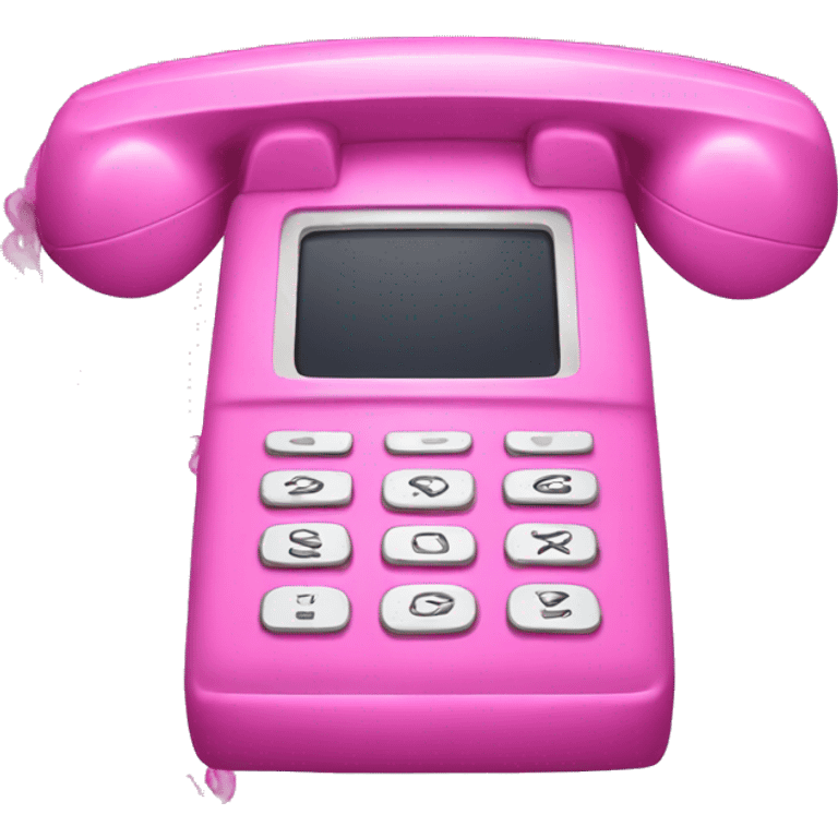 2000s pink flip phone emoji