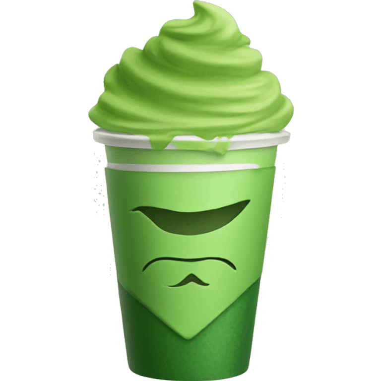 Matcha in a To go cup without face  emoji