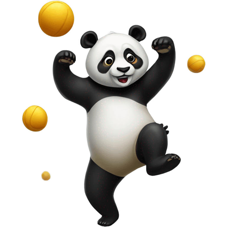 Panda juggling emoji