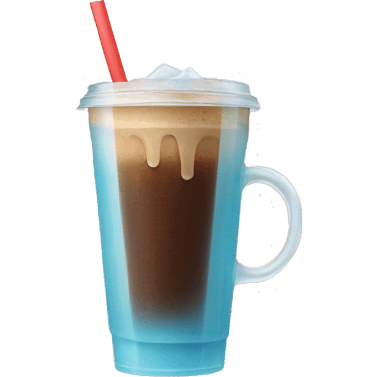 Ice coffee emoji