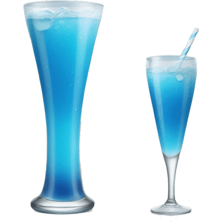 Blue drink emoji